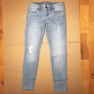 NEW VS Siren jeans Light blue low rise ankle 0 XS